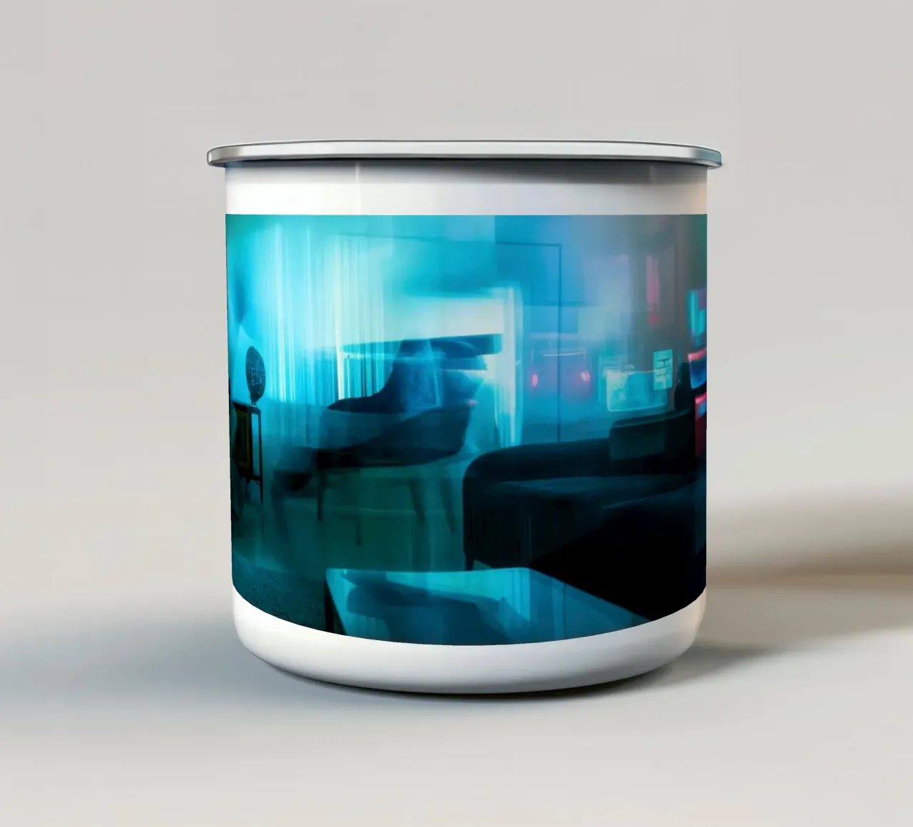 Immersione nella luce: il futuro in casa tazza in smalto da Le Flou