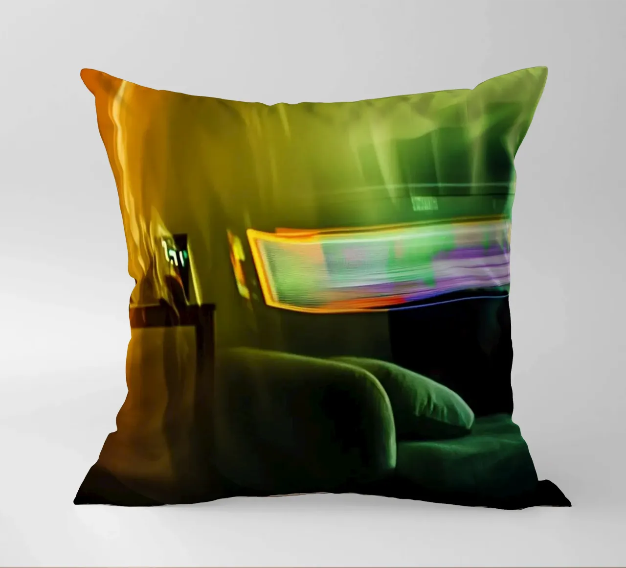 Riflessi astratti in un'atmosfera dorata cuscino da Le Flou