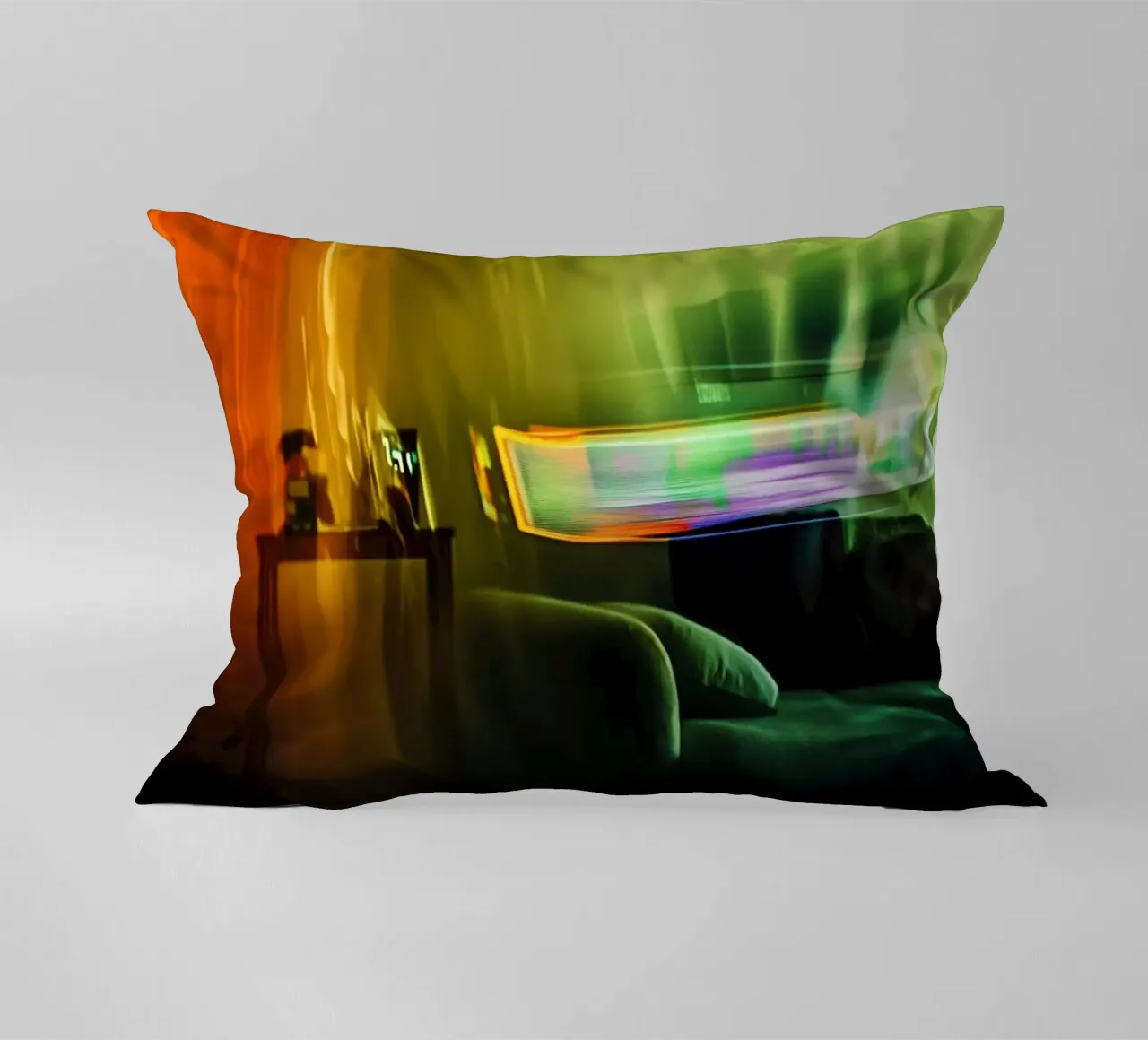 Riflessi astratti in un'atmosfera dorata cuscino da Le Flou