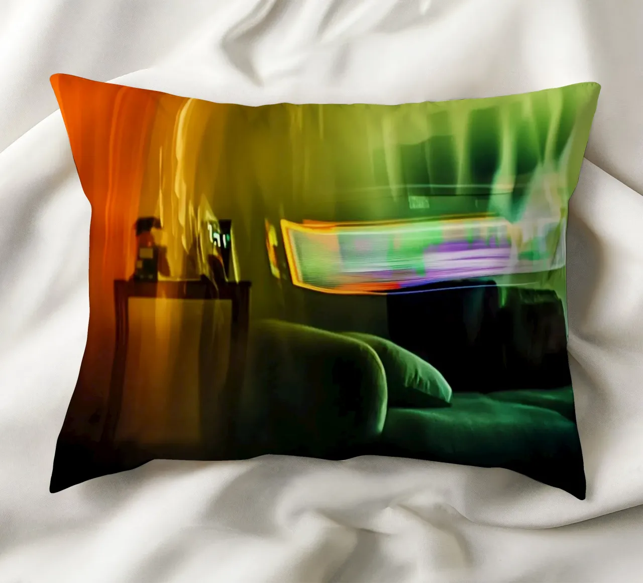 Riflessi astratti in un'atmosfera dorata cuscino da Le Flou