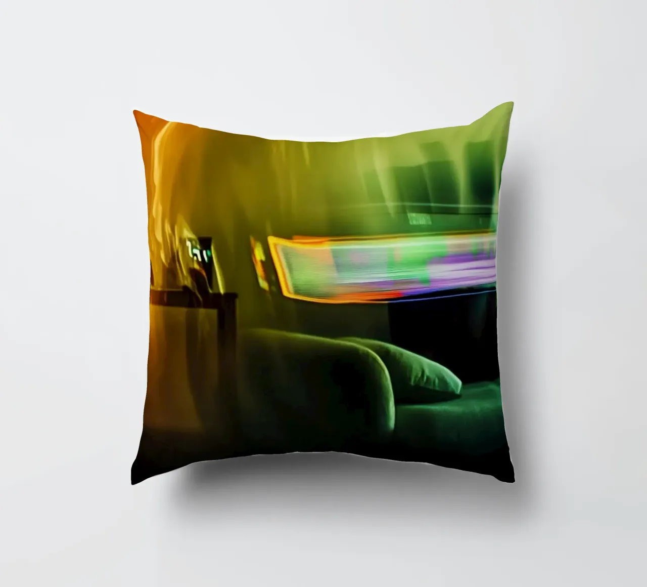 Riflessi astratti in un'atmosfera dorata cuscino da Le Flou