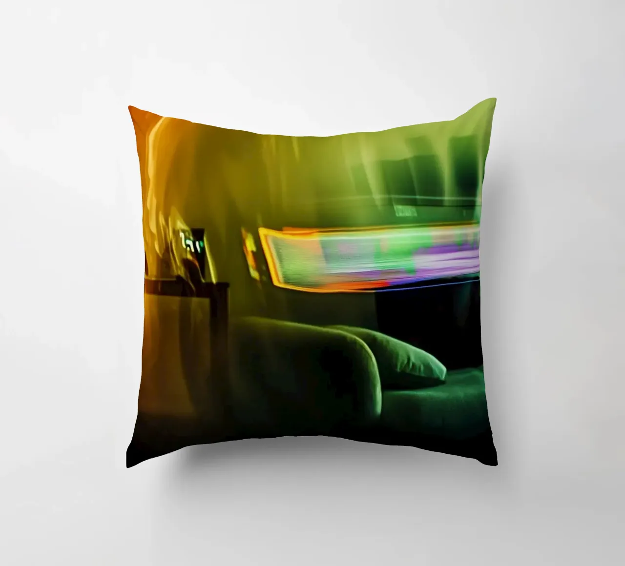 Riflessi astratti in un'atmosfera dorata cuscino da Le Flou