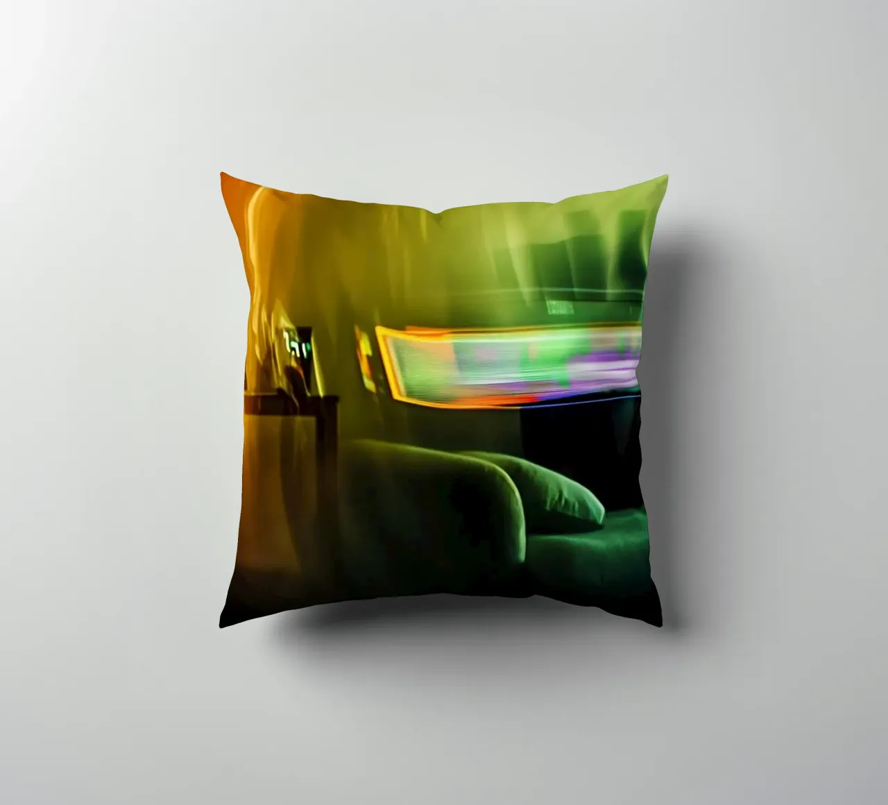 Riflessi astratti in un'atmosfera dorata cuscino da Le Flou