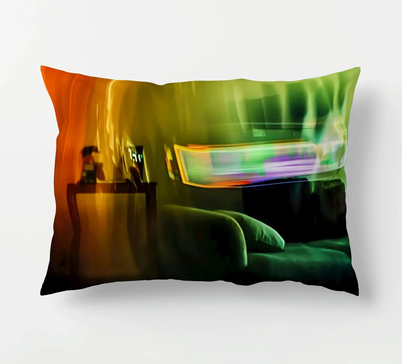 Riflessi astratti in un'atmosfera dorata cuscino da Le Flou