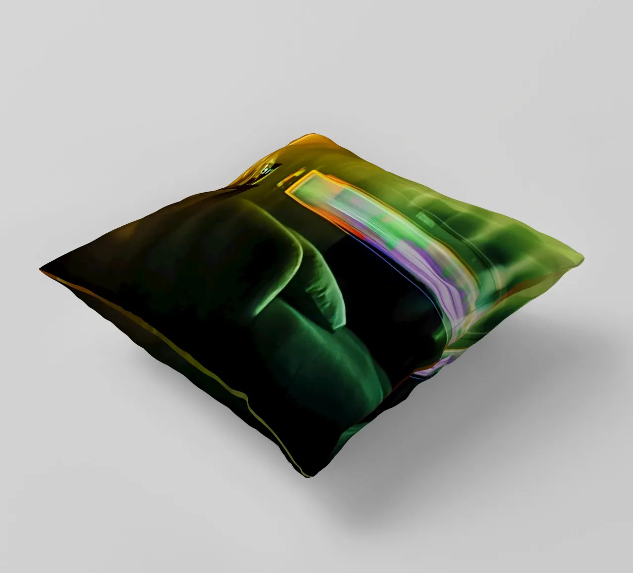 Riflessi astratti in un'atmosfera dorata cuscino da Le Flou