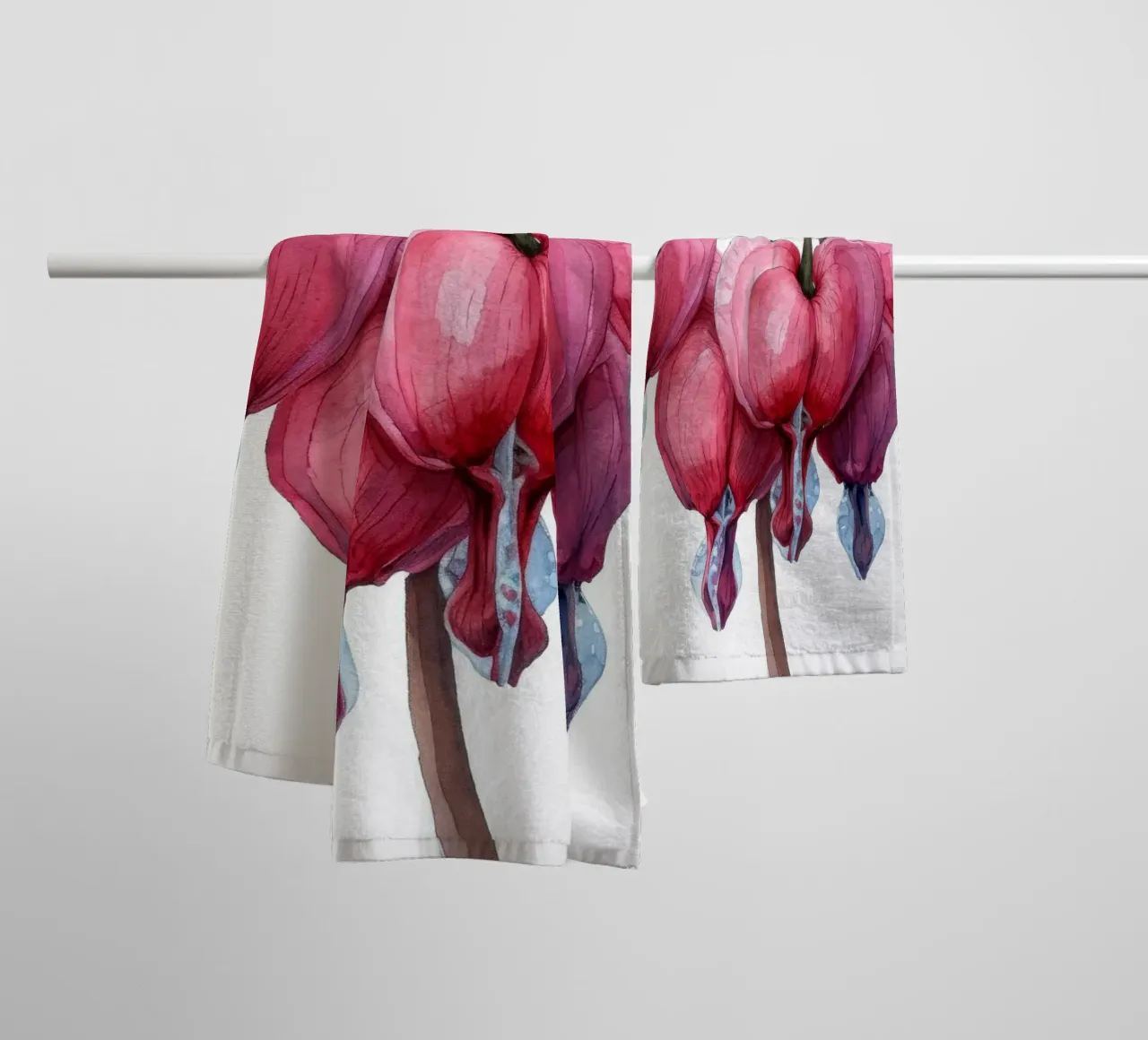 Fleur de cœur saignante 3 serviette de bain de Bold Blooms