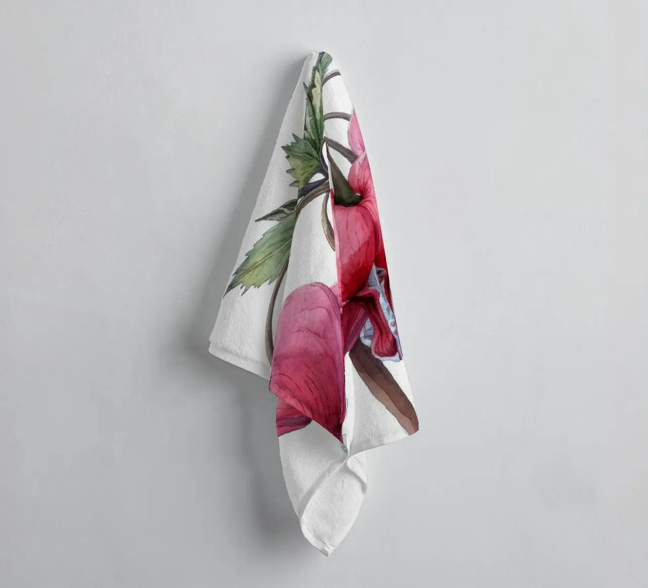Fleur de cœur saignante 3 serviette de bain de Bold Blooms