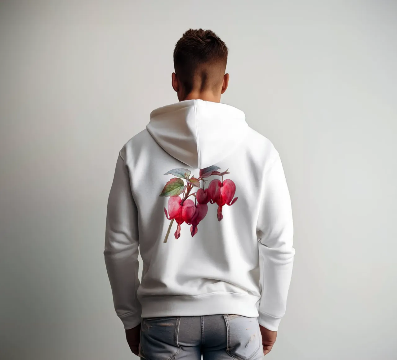 Flor Corazón Sangrante 4 sudadera con capucha de Bold Blooms
