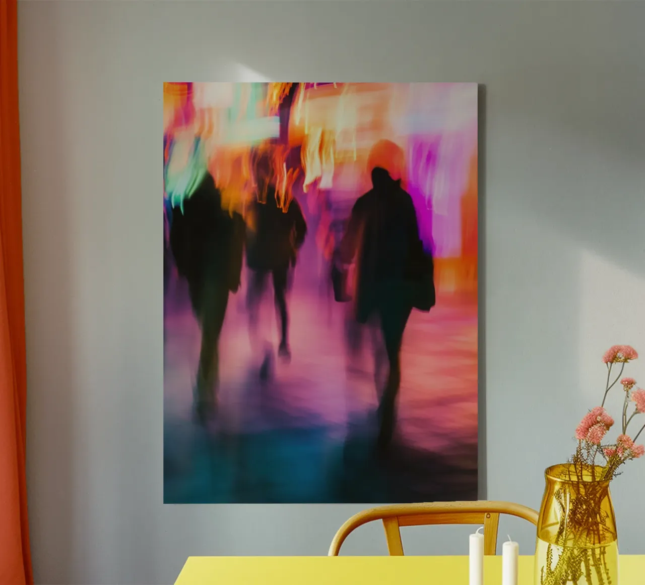 Stedelijk ritme in New York: kunst in beweging canvas met Baklijst van Le Flou