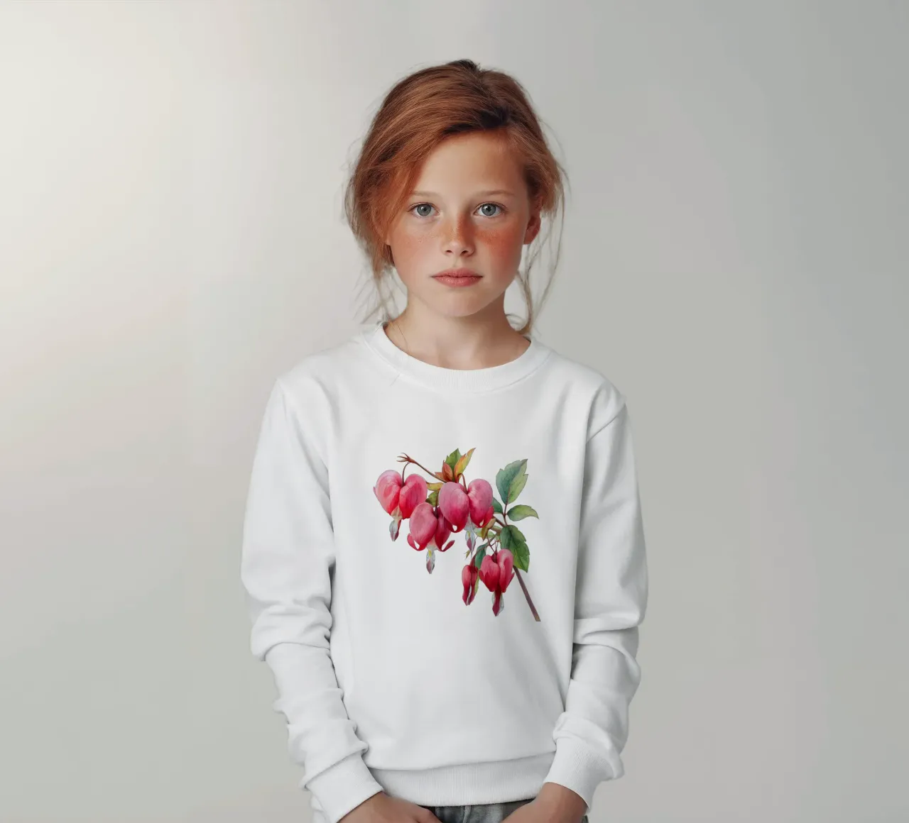 Fiore del cuore sanguinante 1 felpa bambino da Bold Blooms