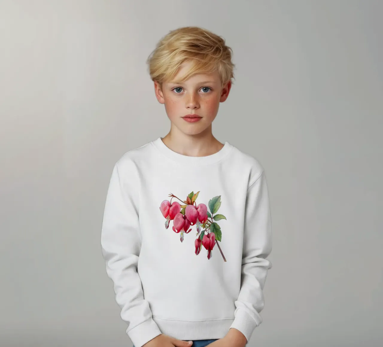 Fiore del cuore sanguinante 1 felpa bambino da Bold Blooms