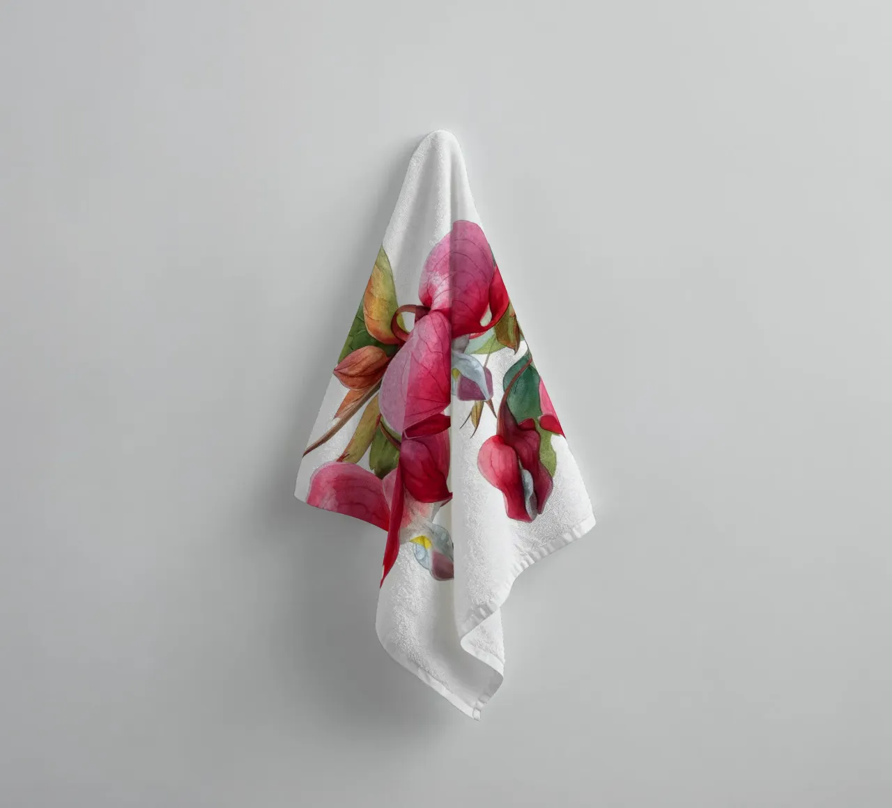 Flor Corazón Sangrante 1 toalla de baño de Bold Blooms