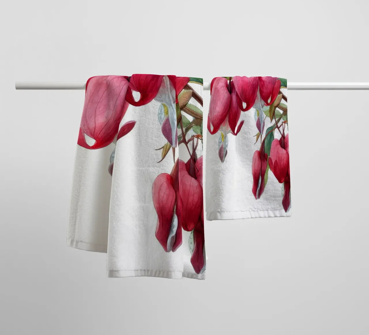 Flor Corazón Sangrante 1 toalla de baño de Bold Blooms