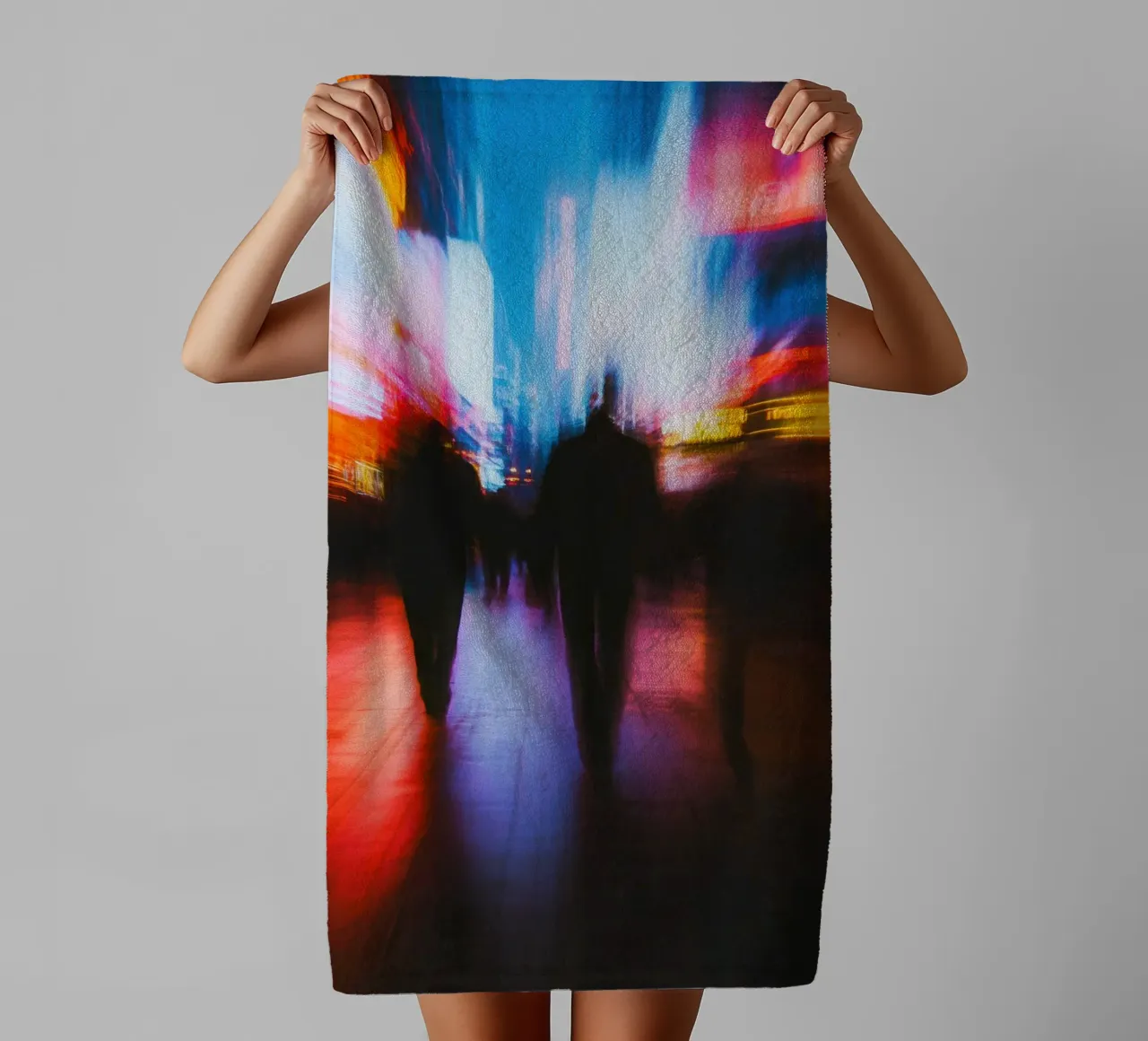A luminous journey through the streets of New York towel by Le Flou