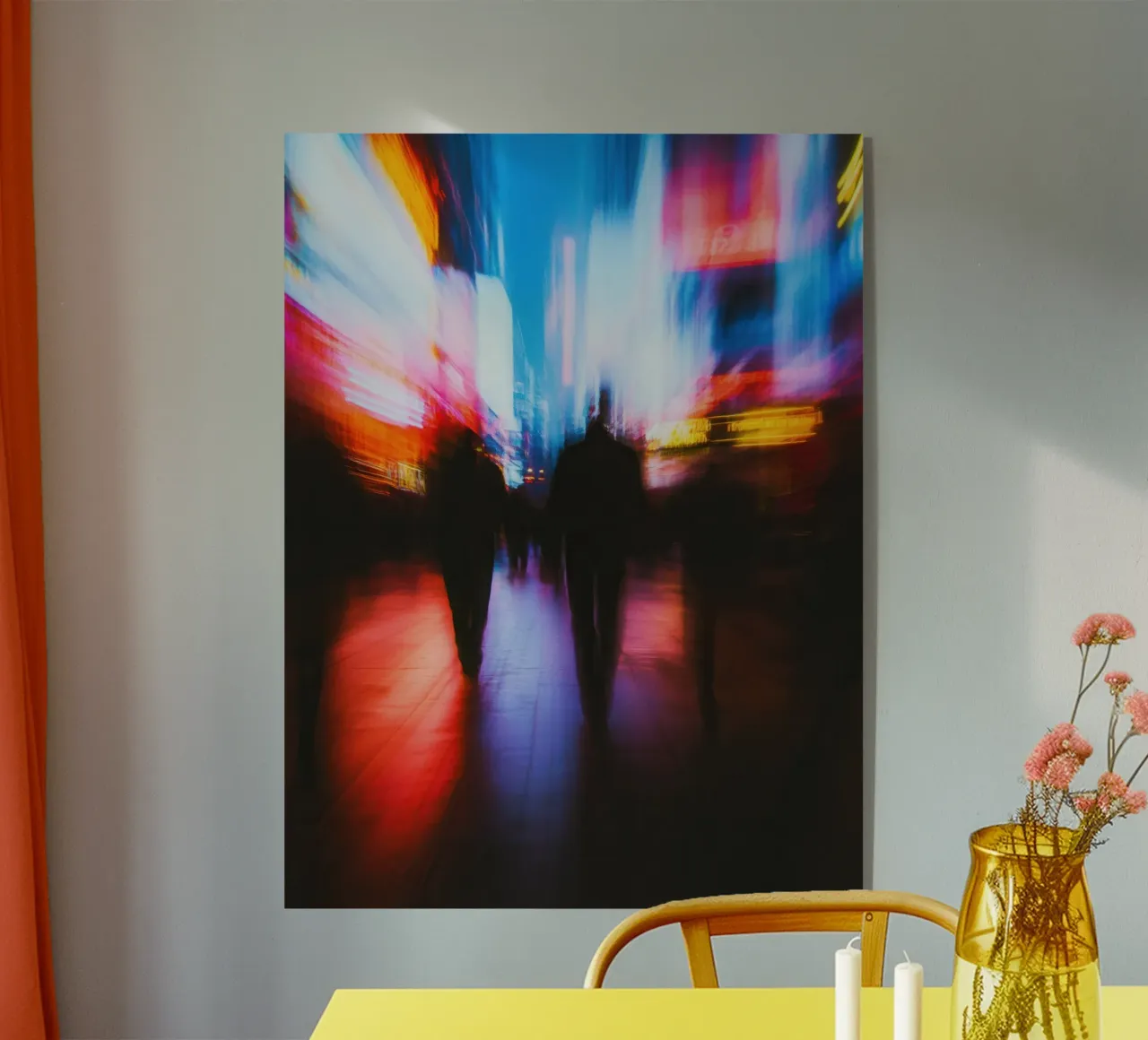 A luminous journey through the streets of New York acrylic glass by Le Flou