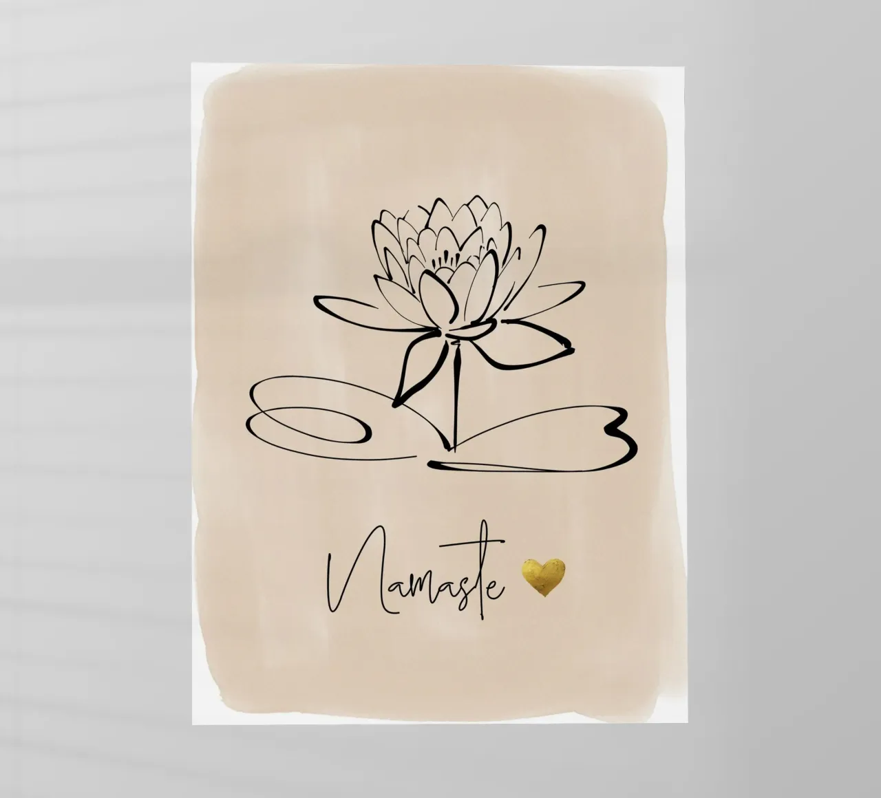 Namaste & Lotus Flower pellicola backlit da ArtDesign by KBK