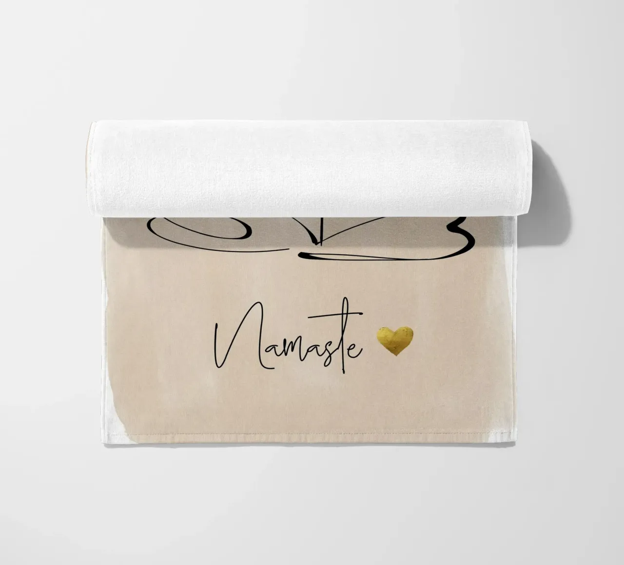 Namaste & Lotus Flower telo mare da ArtDesign by KBK