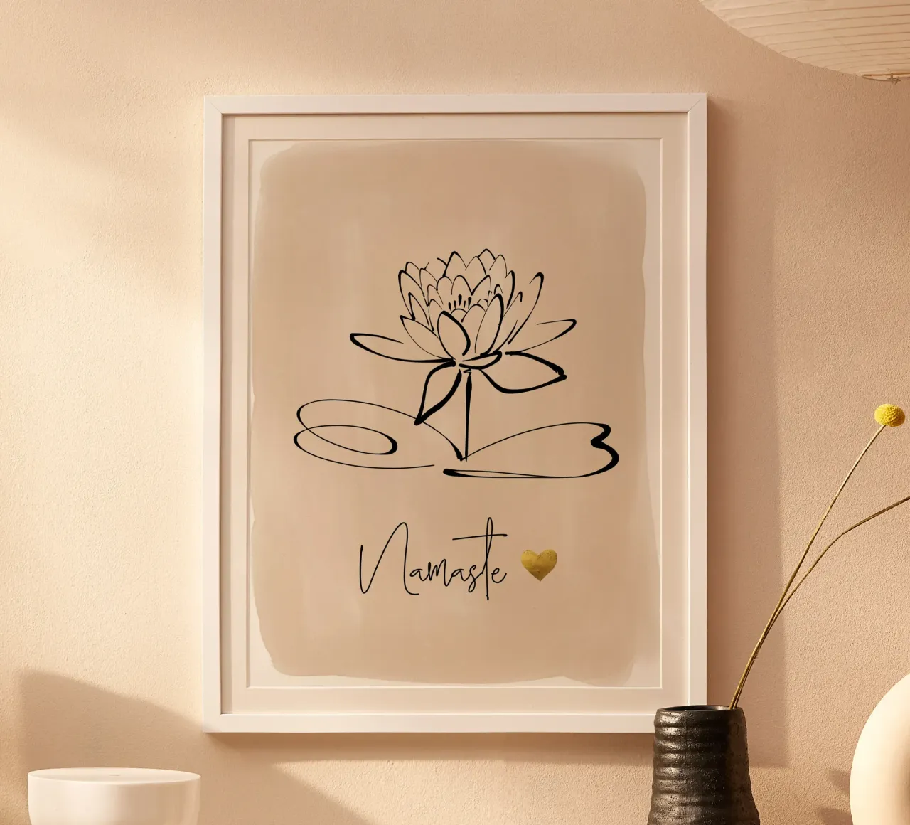 Namaste & Lotus Flower poster da ArtDesign by KBK