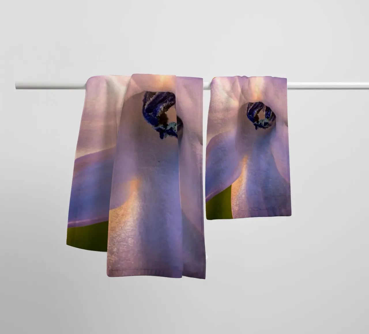 Primer plano de un jacinto azul toalla de baño de Marcus Beckert | Fotografie