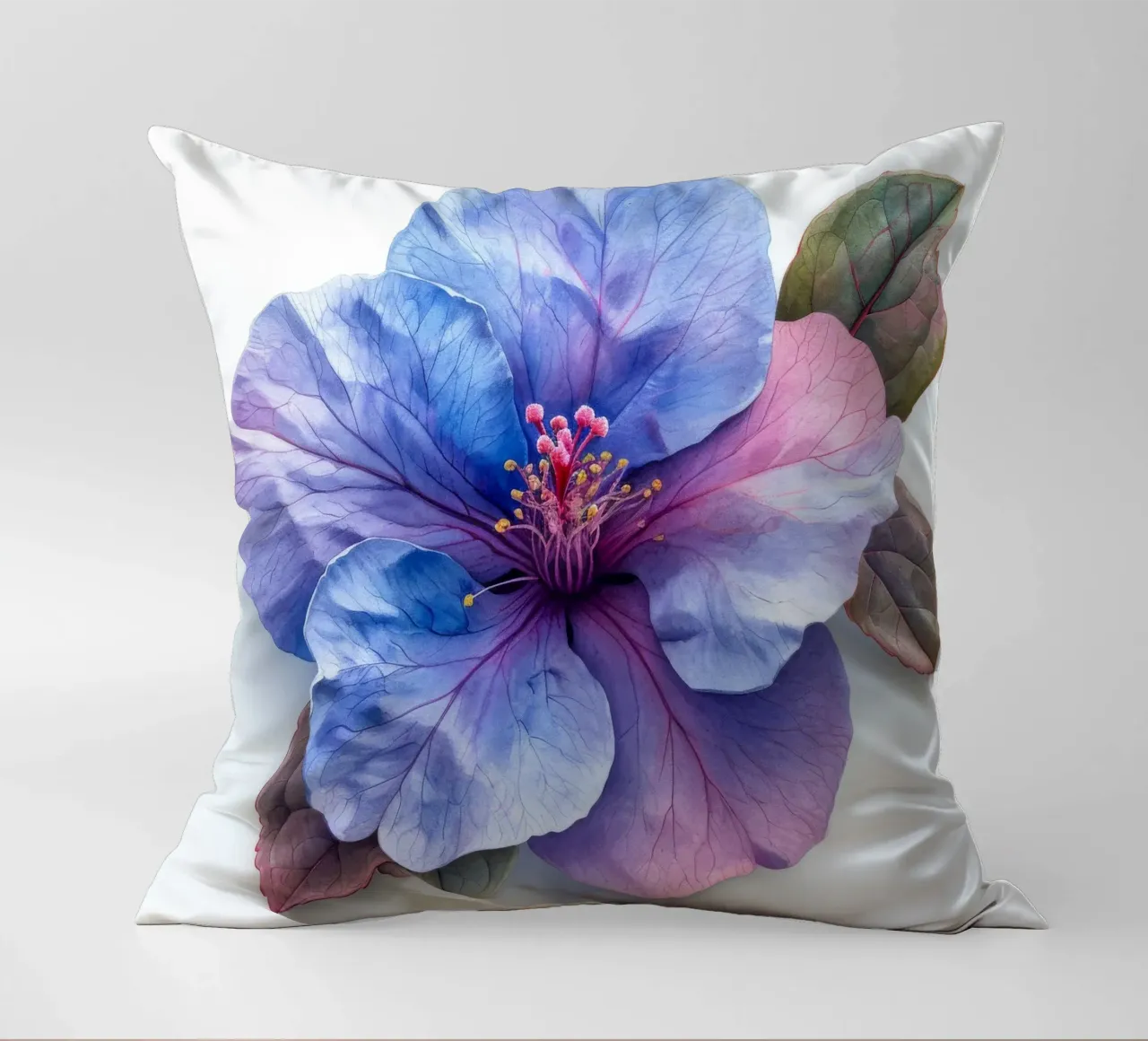 Fiore di Browallia 2 cuscino da Bold Blooms