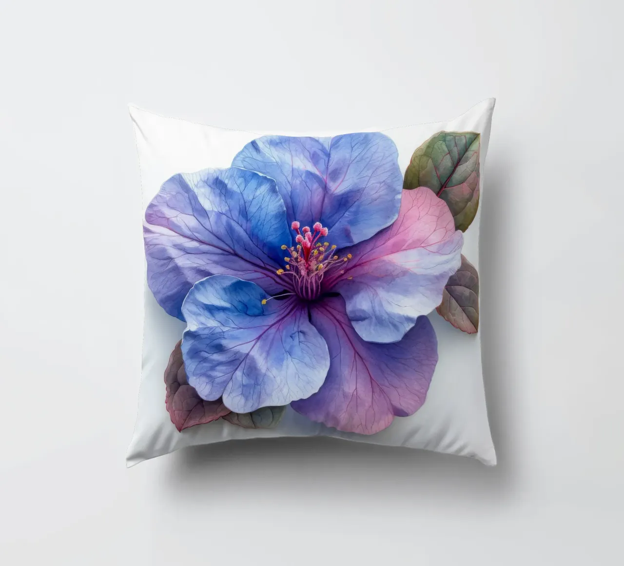 Fiore di Browallia 2 cuscino da Bold Blooms