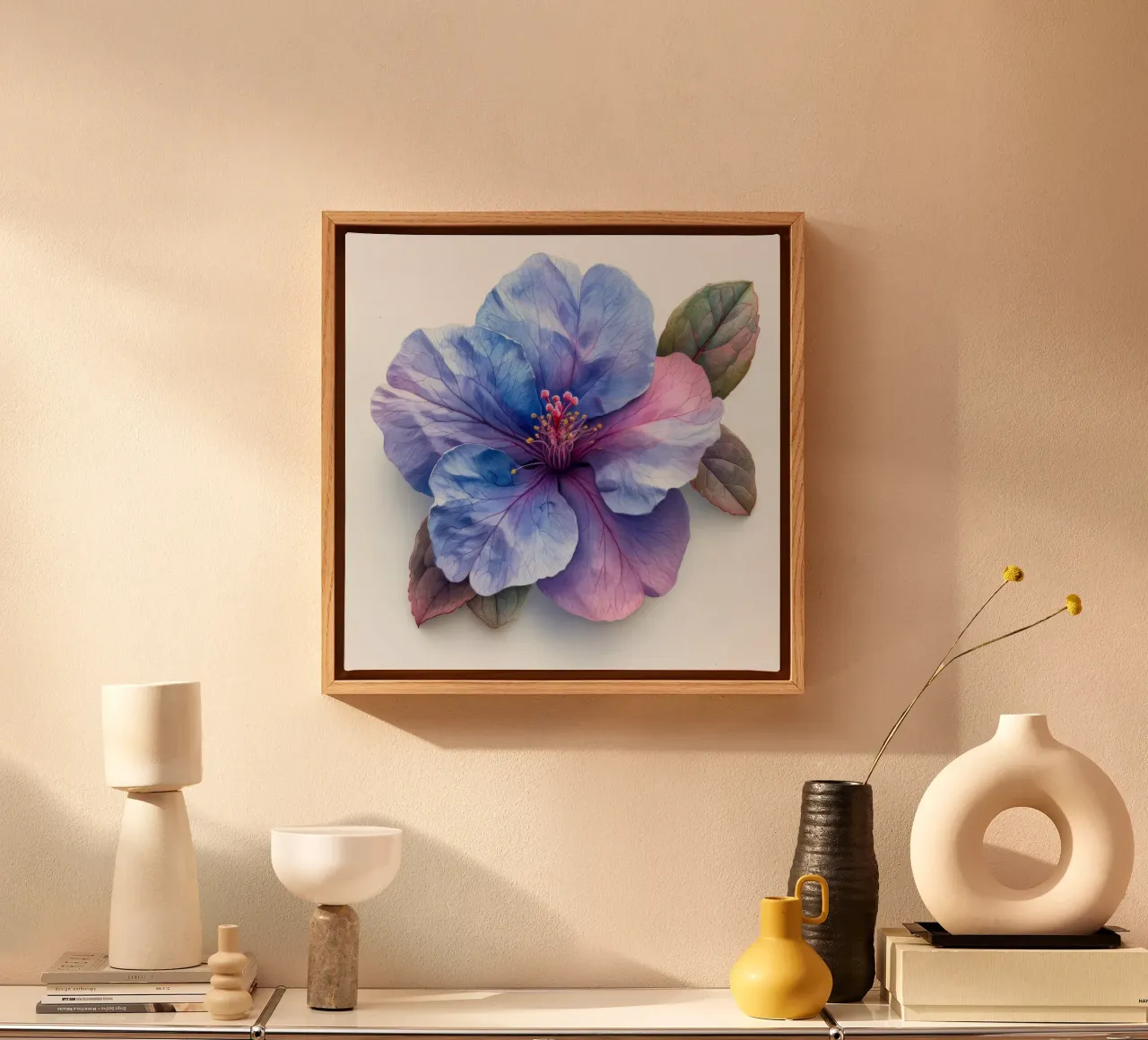 Fiore di Browallia 2 tela con Cornice a cassetta da Bold Blooms