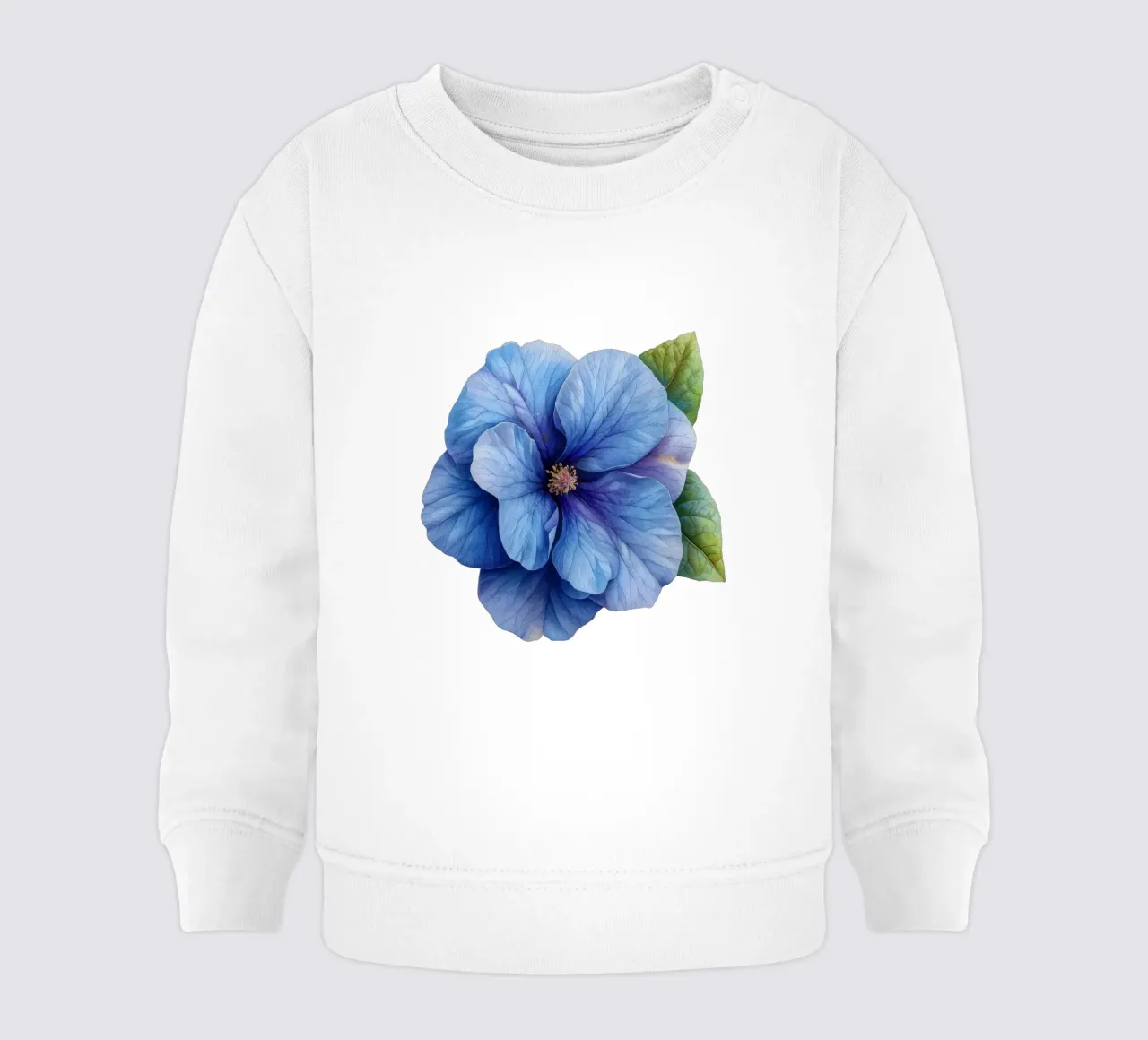 Fiore di Browallia 3 felpa neonato da Bold Blooms
