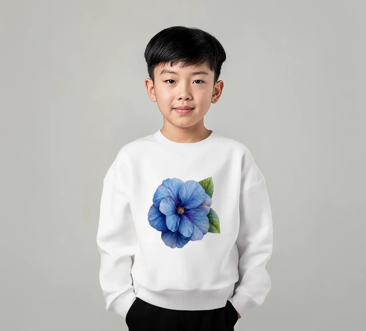 Fiore di Browallia 3 felpa bambino da Bold Blooms
