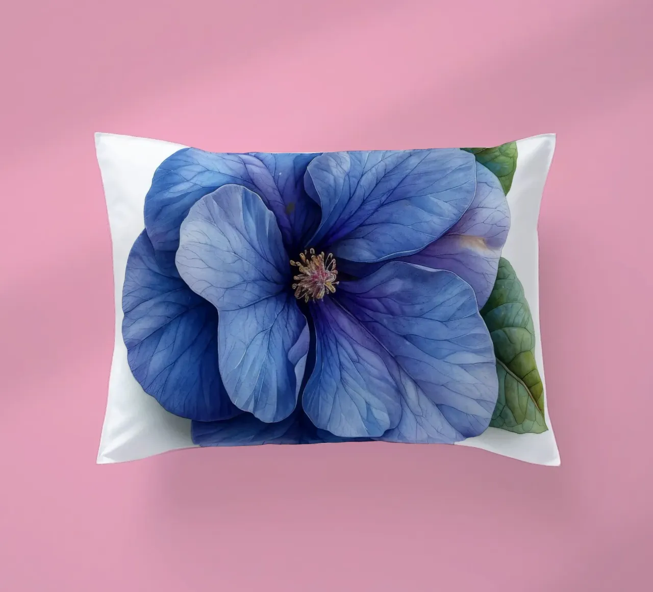 Fiore di Browallia 3 cuscino da Bold Blooms