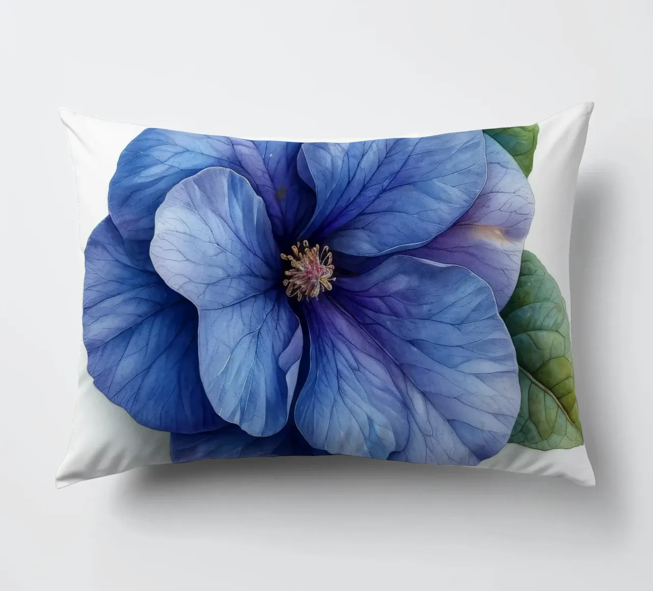 Fiore di Browallia 3 cuscino da Bold Blooms
