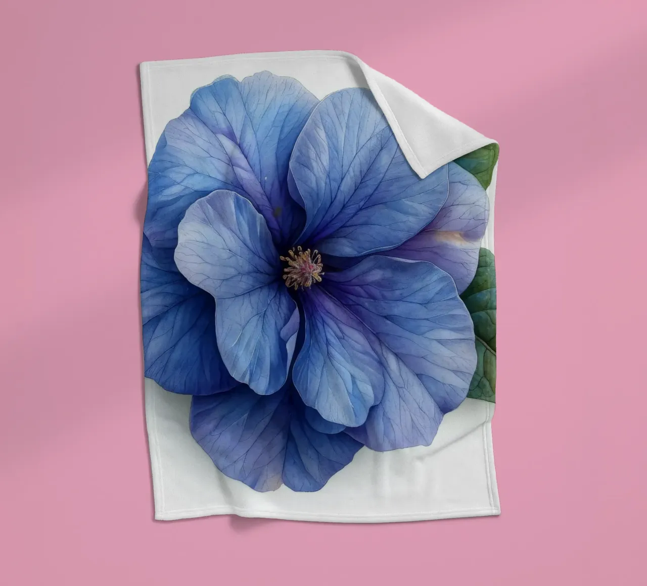 Fiore di Browallia 3 coperta in pile da Bold Blooms