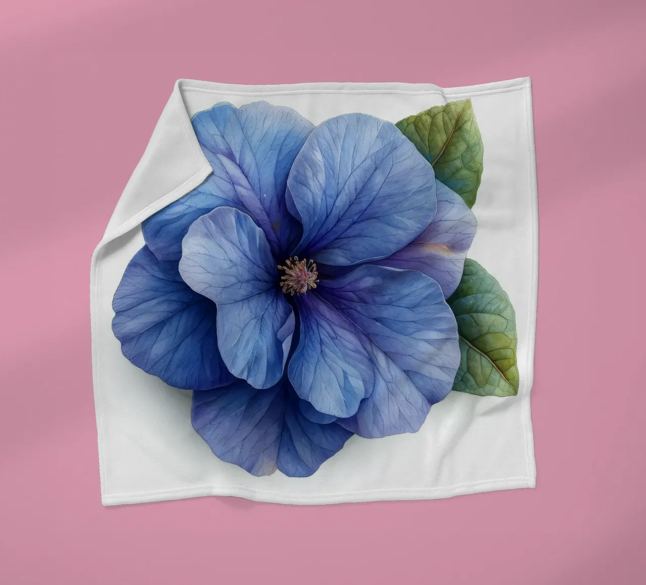 Fiore di Browallia 3 coperta in pile da Bold Blooms