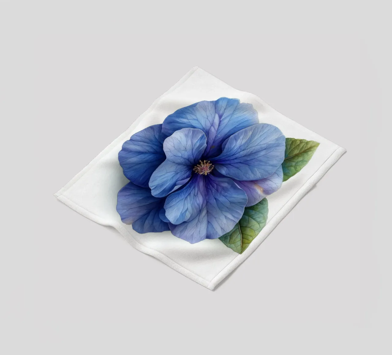 Fiore di Browallia 3 coperta in pile da Bold Blooms
