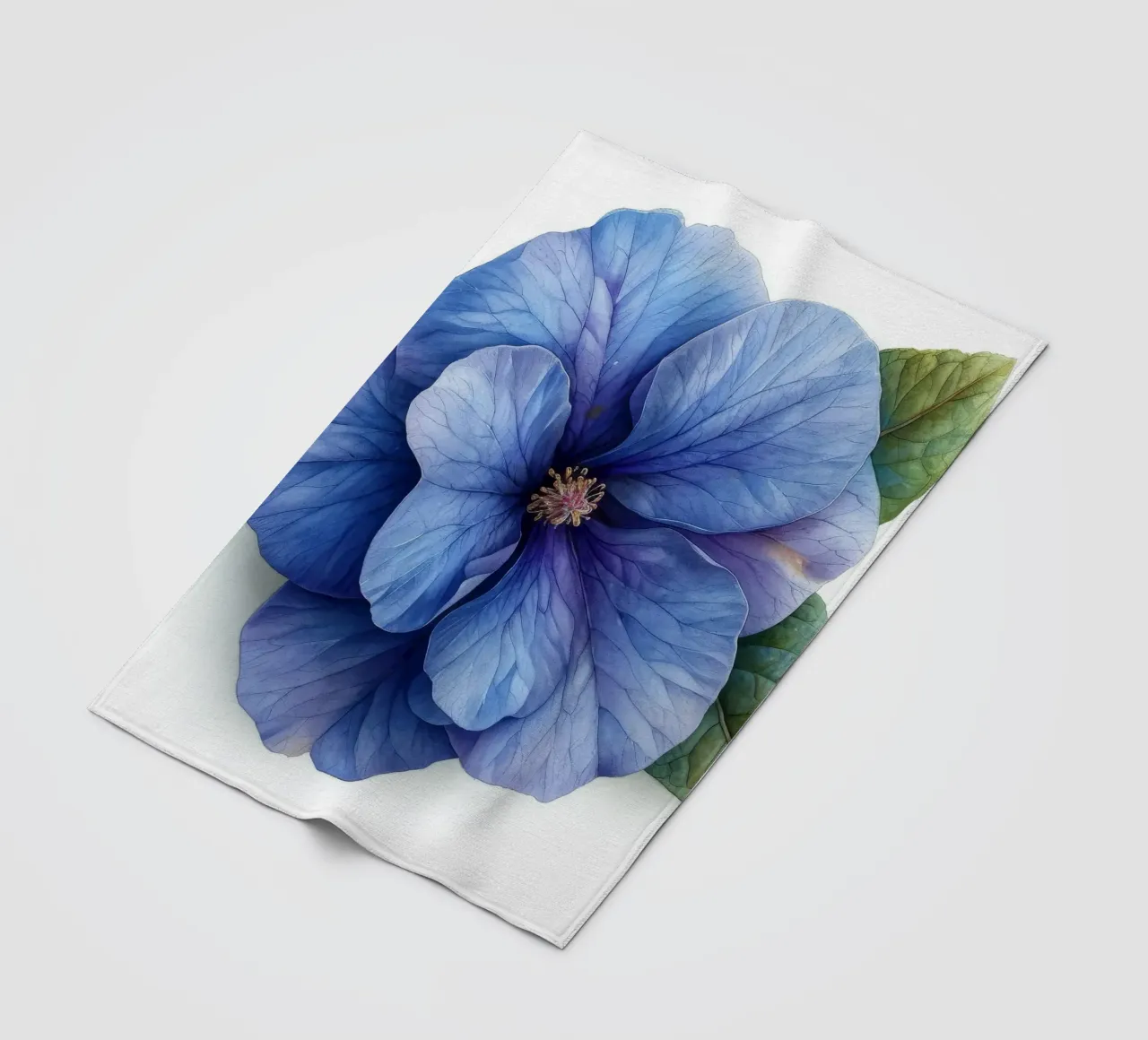 Fiore di Browallia 3 coperta in pile da Bold Blooms