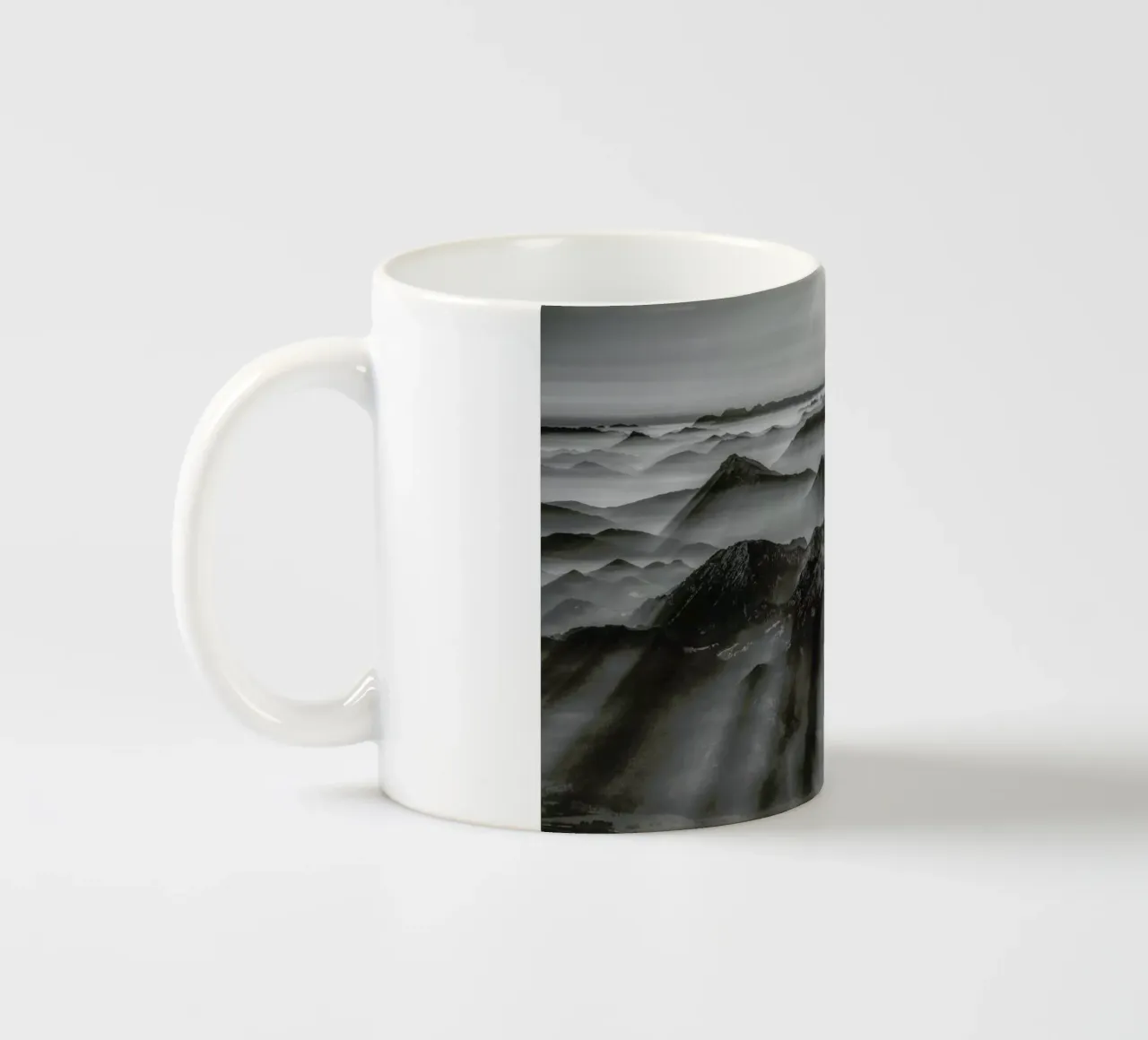 Balloon Ride over the Alps 1 tazza in ceramica da Nur Mut