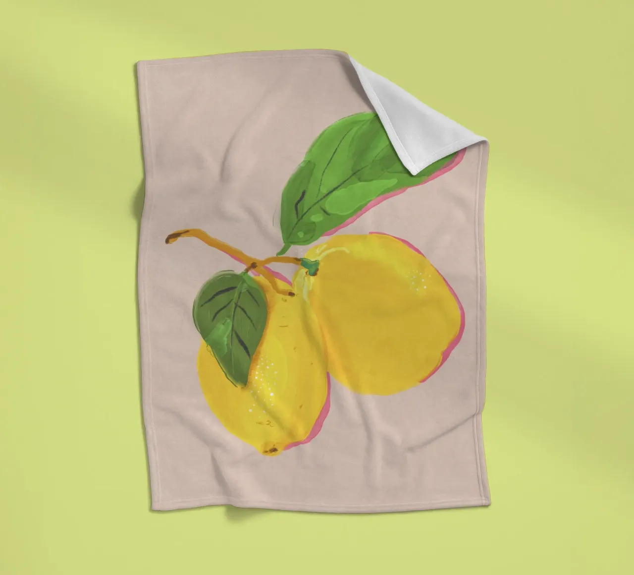 Lemons fleece blanket by GigiRosado