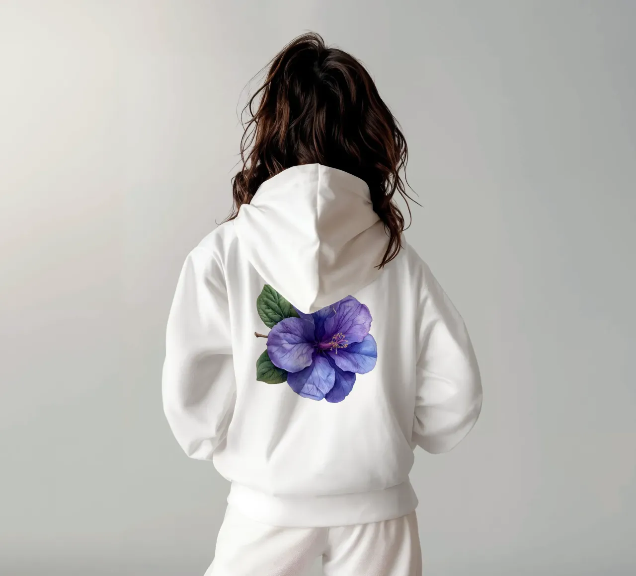 Fiore di Browallia 4 felpa con cappuccio da Bold Blooms