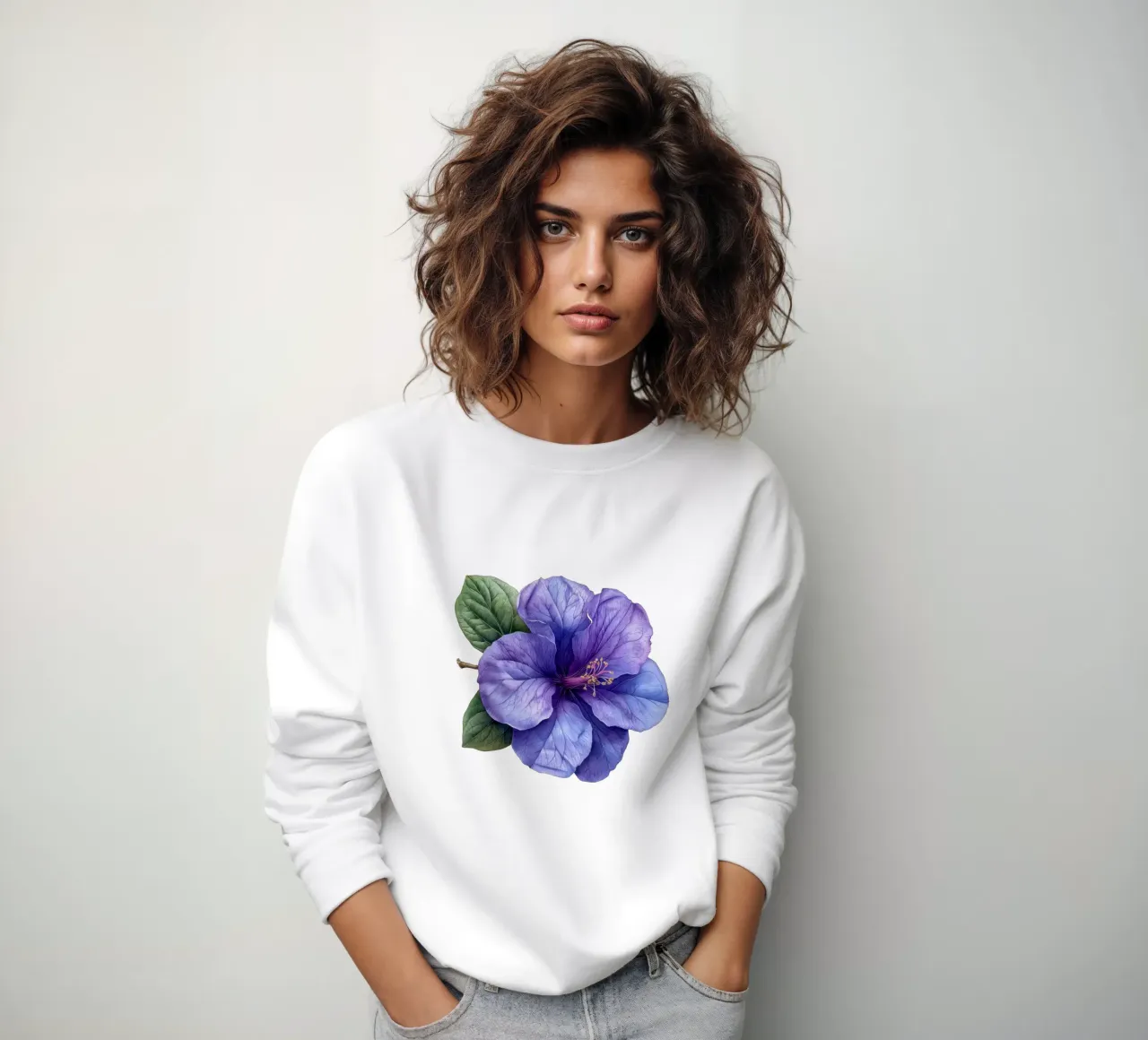 Fiore di Browallia 4 felpa da Bold Blooms