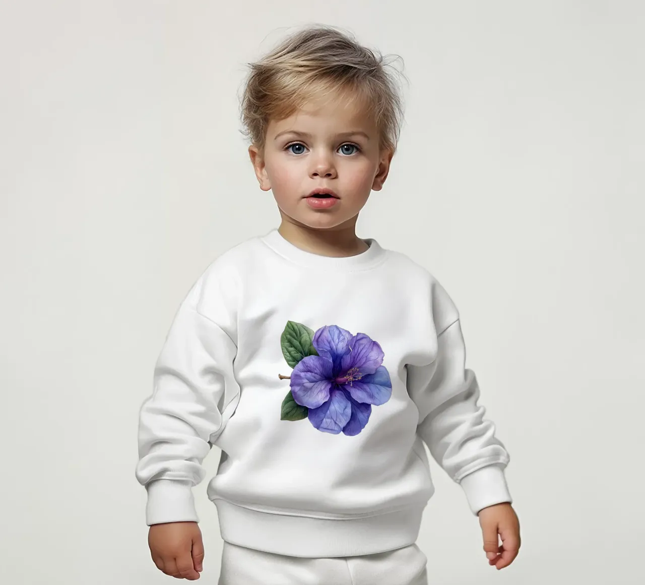 Fiore di Browallia 4 felpa neonato da Bold Blooms