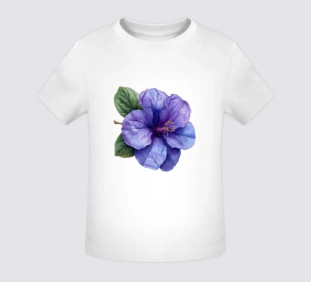 Fiore di Browallia 4 maglietta neonato da Bold Blooms