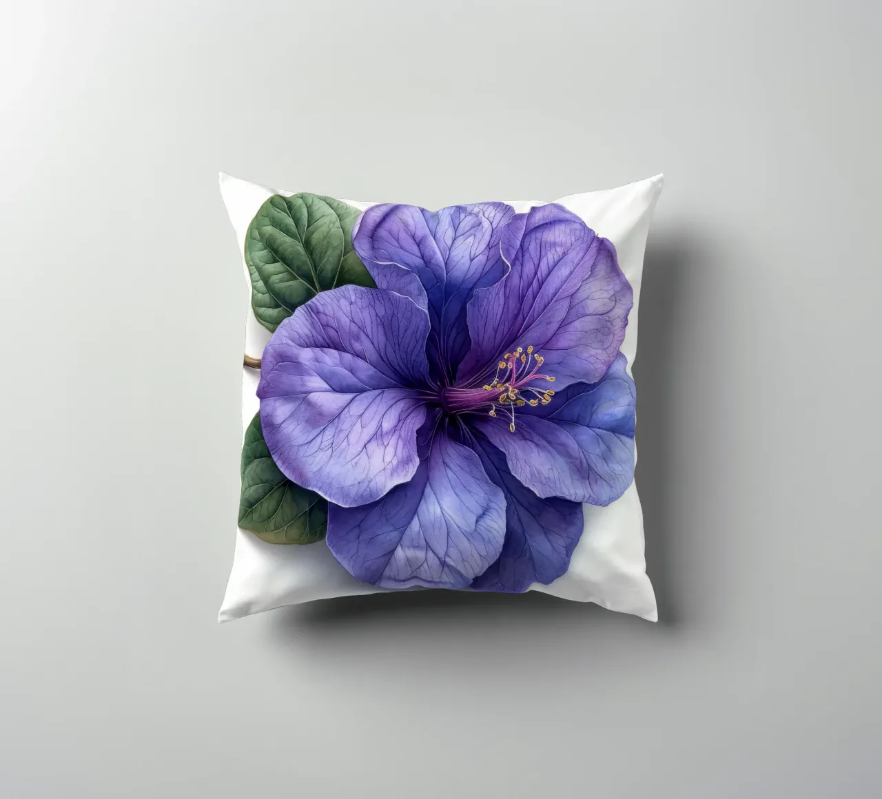 Fiore di Browallia 4 cuscino da Bold Blooms