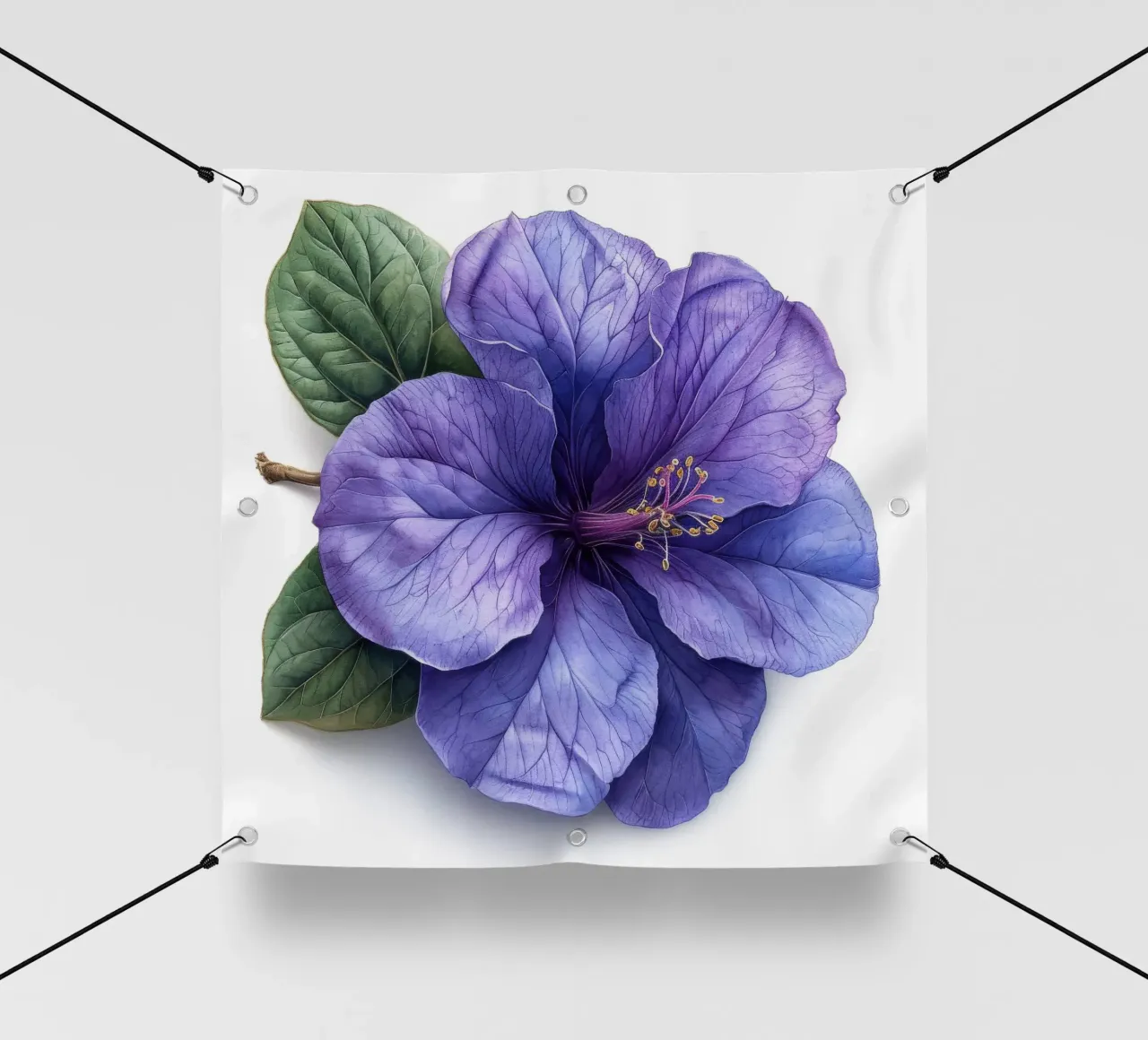 Fiore di Browallia 4 telo in pvc da Bold Blooms