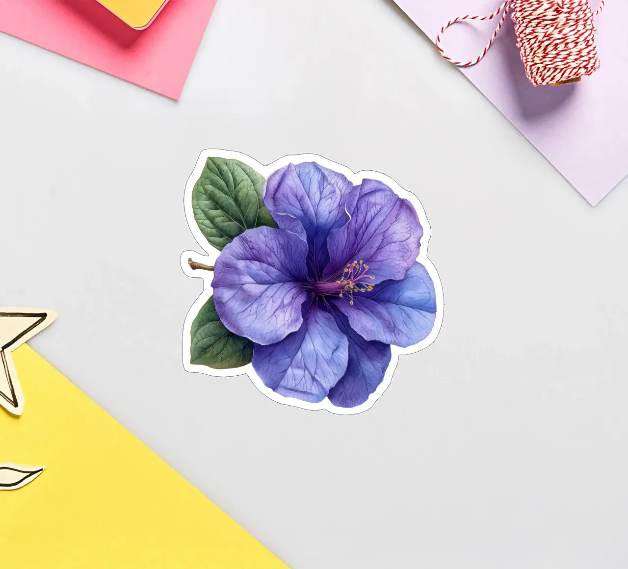 Fiore di Browallia 4 adesivo da Bold Blooms