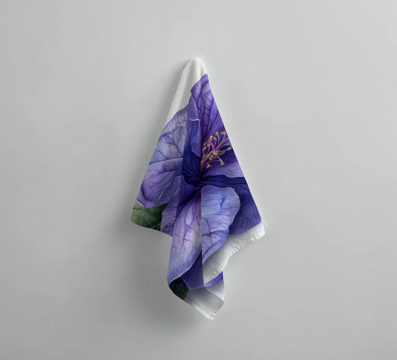 Fiore di Browallia 4 asciugamano da bagno da Bold Blooms