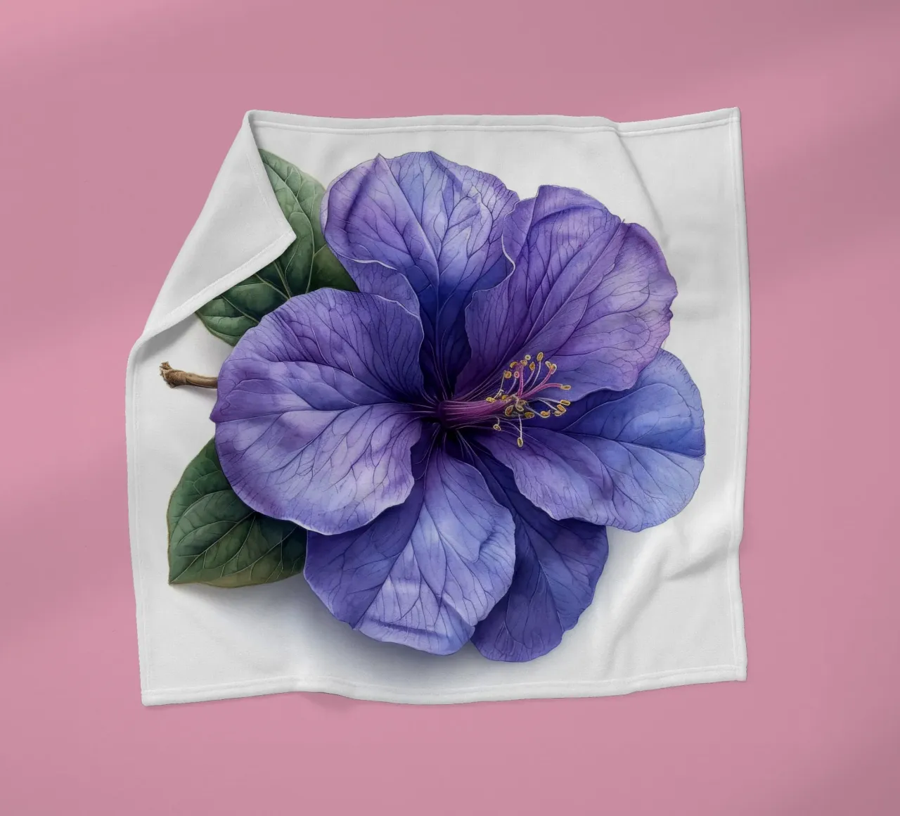 Fiore di Browallia 4 coperta in pile da Bold Blooms