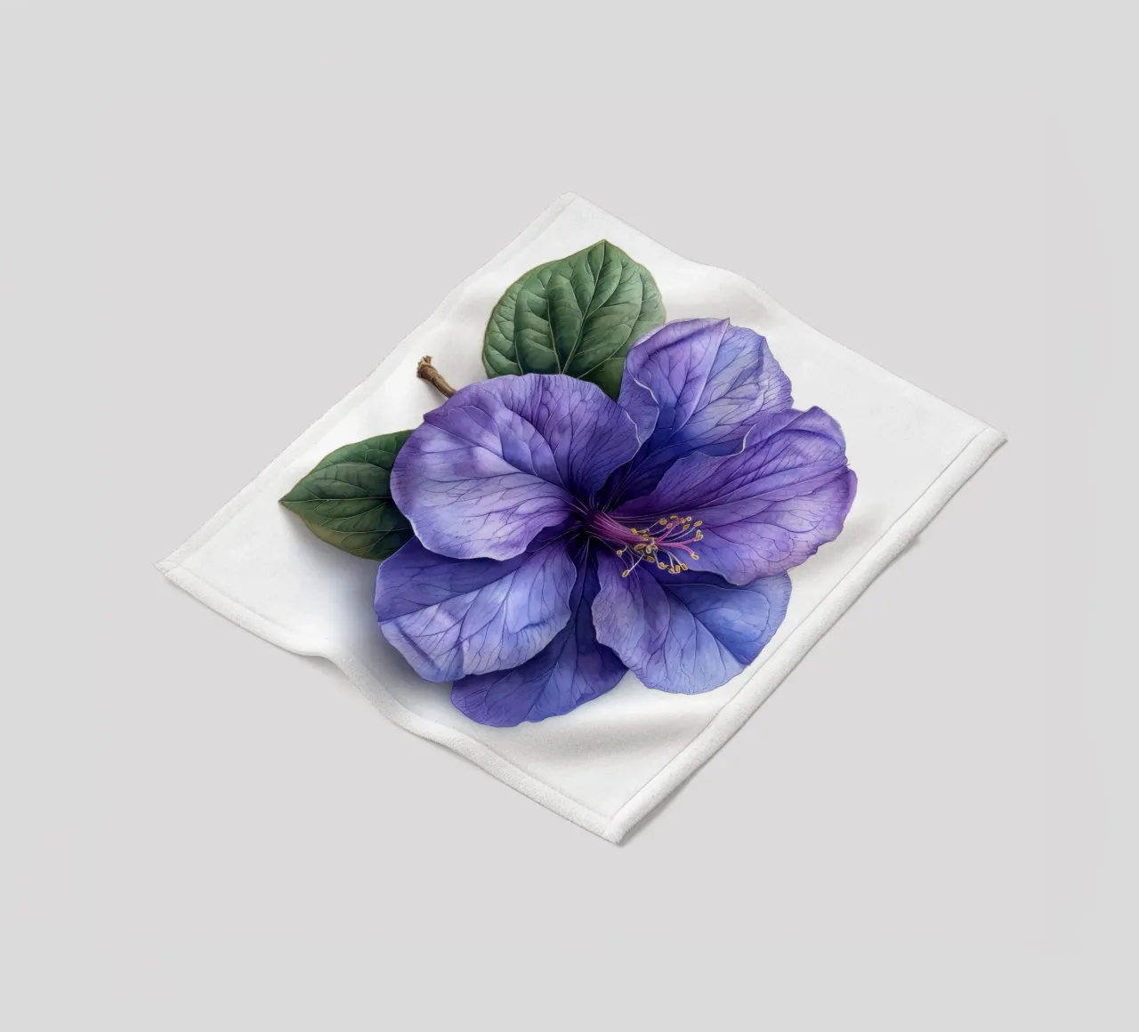 Fiore di Browallia 4 coperta in pile da Bold Blooms