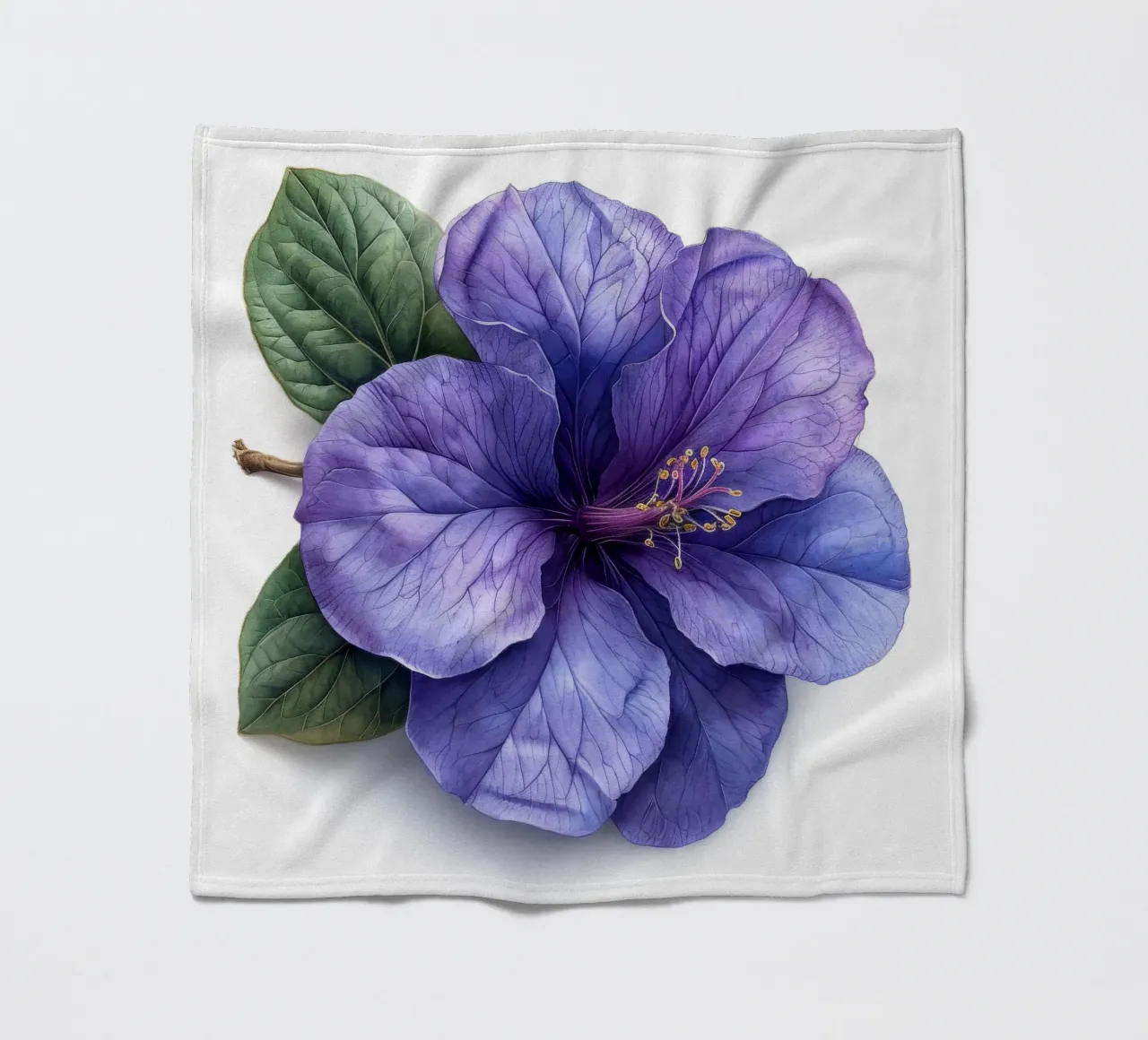 Fiore di Browallia 4 coperta in pile da Bold Blooms