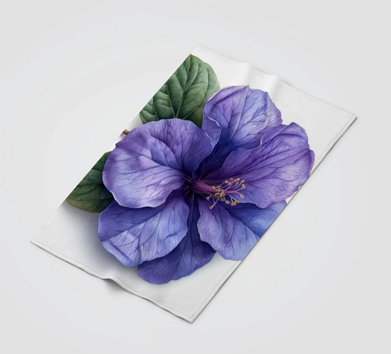 Fiore di Browallia 4 coperta in pile da Bold Blooms