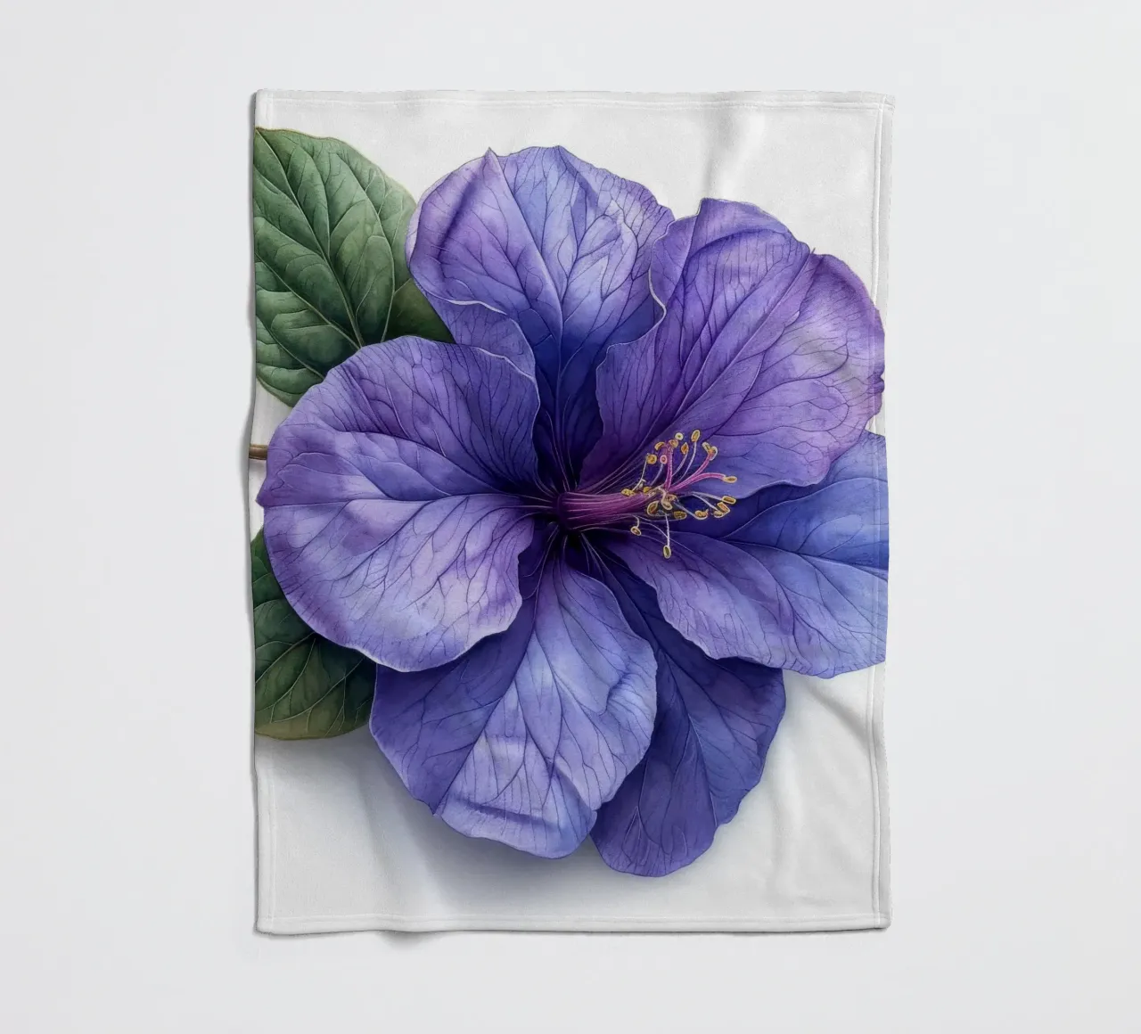 Fiore di Browallia 4 coperta in pile da Bold Blooms