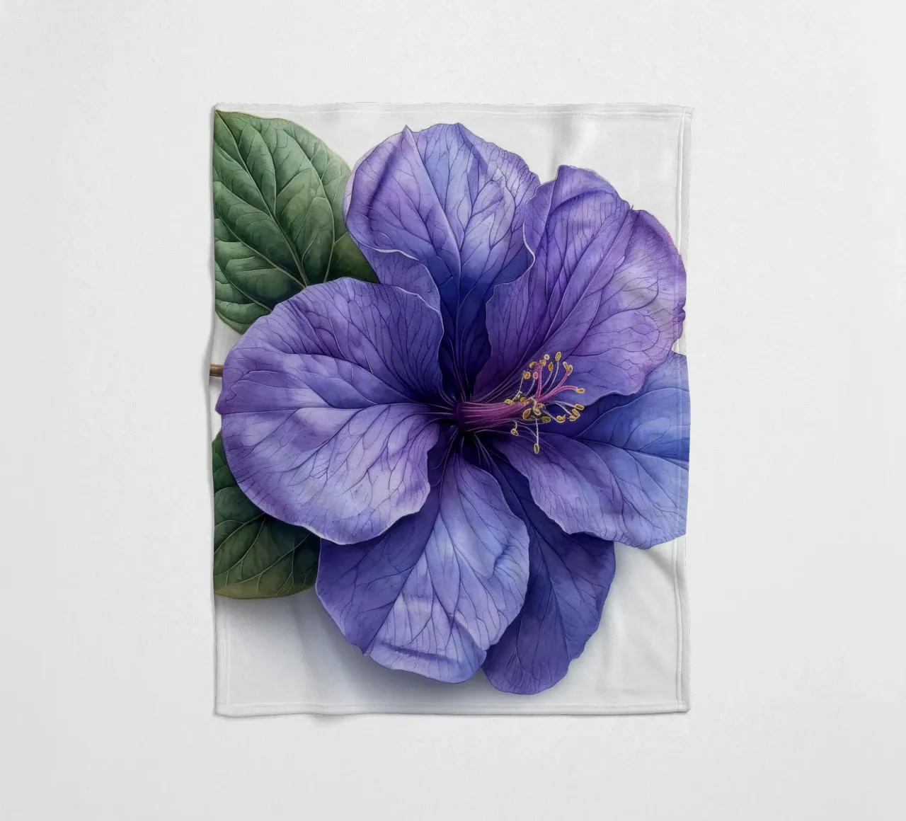 Fiore di Browallia 4 coperta in pile da Bold Blooms